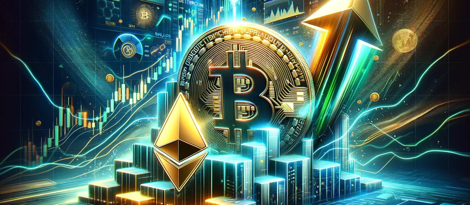 ارتفاع البيتكوين فوق 55,000 دولار والإيثيريوم يقفز