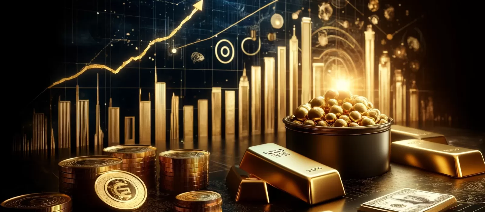 سعر الذهب يحلق إلى مستويات قياسية جديدة